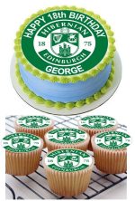 Hibernian FC ICING CUPCAKE TOPPERS