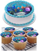 dory's reef cam birthday cake topper