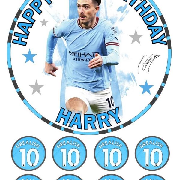 Jack Grealish birthday cake topper