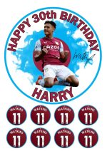 OLLIE WATKINS aston villa cake topper