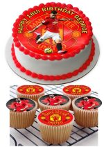 bruno fernandes CUPCAKE TOPPER MANCHESTER UNITED