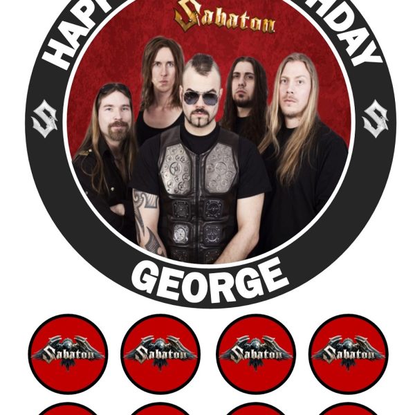 Sabaton Icing Cake Topper