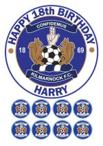 kilmarnock FC BIRTHDAY CAKE TOPPER