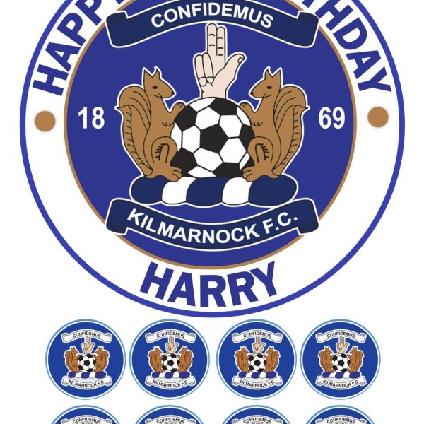 kilmarnock FC BIRTHDAY CAKE TOPPER