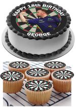 Luke Littler BIRTHDAY ICING CUPCAKE TOPPERS