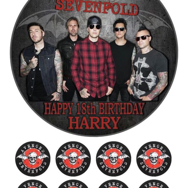 Avenged Sevenfold ICING CAKE TOPPER