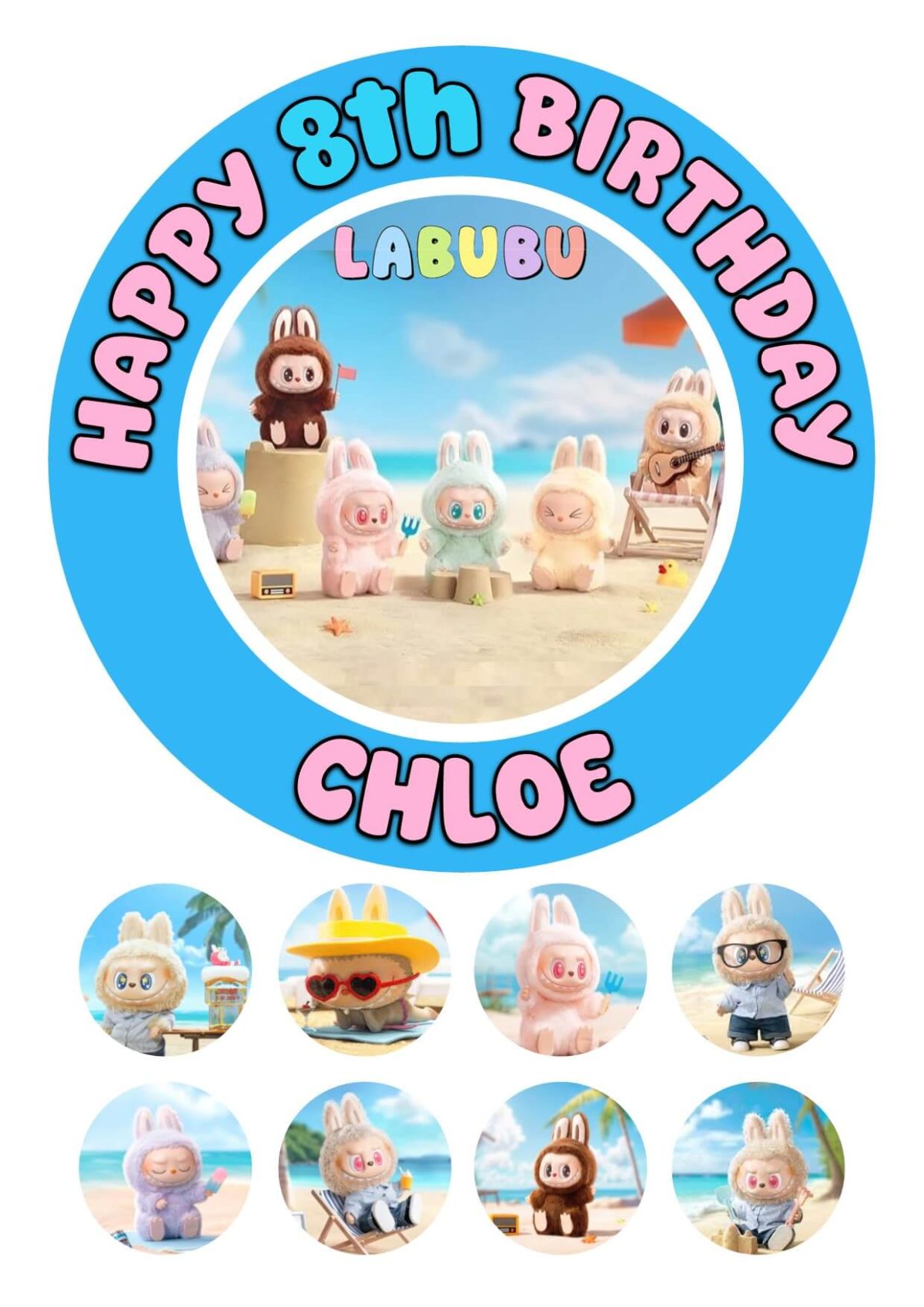 LABUBU ICING CAKE TOPPER