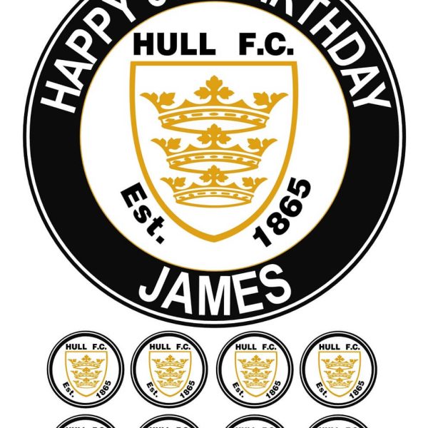 HULL FC ICING CAKE TOPPER