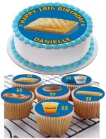 greggs icing birthday cupcake toppers