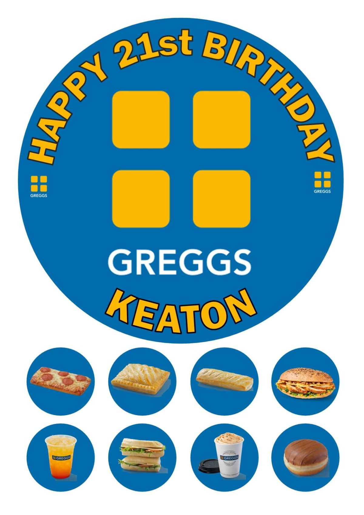 GREGGS ICING CUPCAKE TOPPERS