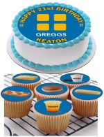 GREGGS BIRTHDAY ICING CAKE TOPPER
