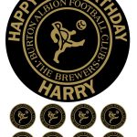 BURTON ALBION ICING CAKE TOPPER