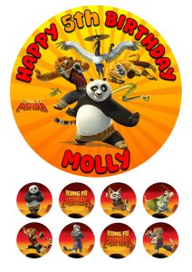 kung fu panda icing cake topper