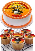kung fu panda birthday cupcake toppers