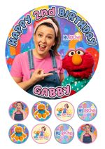 MS. RACHEL ICING CAKE TOPPER & CUPCAKES