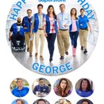 Superstore TV Show Icing Personalised Birthday Cake Topper & 8 Cupcake Toppers