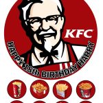 Personalised KFC Cake Topper and Cupcake Toppers | Easy Cake Toppers