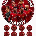 Manchester United Players Personalised Cake Topper & Cupcake Toppers