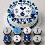 Tottenham Hotspur Cake Topper & 8 Cupcake Toppers