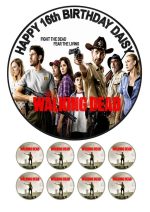 The Walking Dead edible birthday cake topper