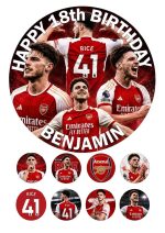 Declan Rice Arsenal Cake Topper personalised edible icing sheet