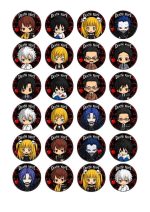Death Note Printable Sheet Edible Icing Cupcake Toppers