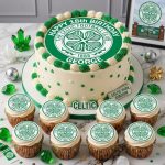 Celtic Cake Topper and Cupcake Toppers Personalised