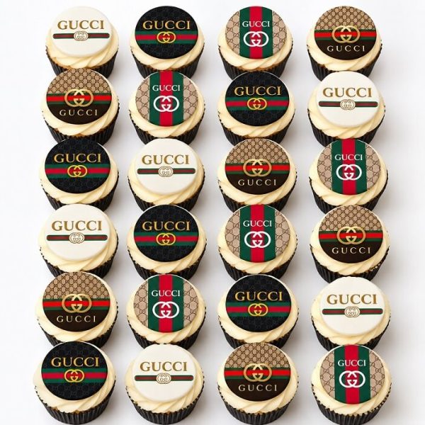 24 Gucci Cupcake Toppers