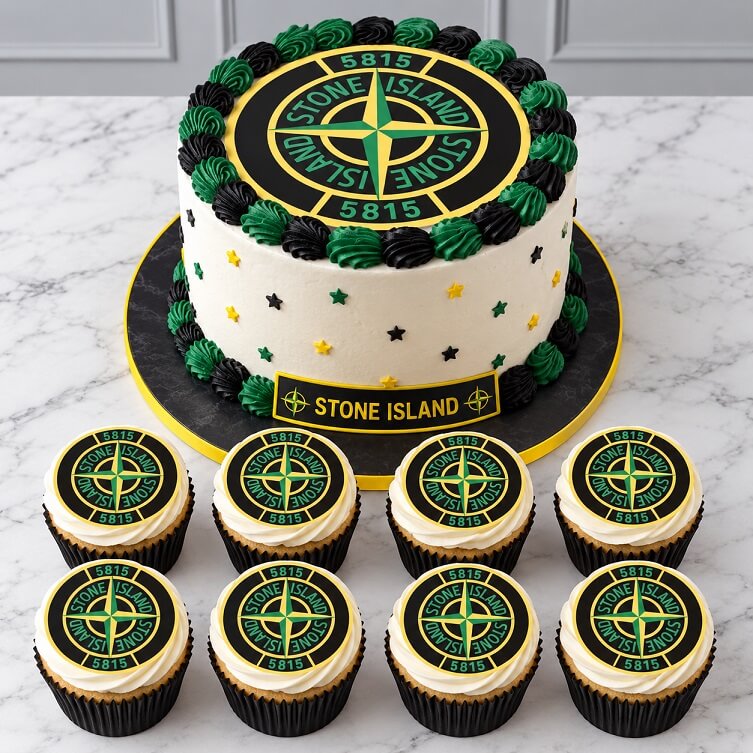 stone island cake topper Stone Island Cake Topper and Cupcake Toppers Personalised