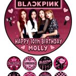 BLACKPINK cake topper set with edible K-Pop print