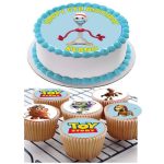 Forky cake topper set with edible print